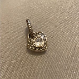 Crystal heart Brighton charm